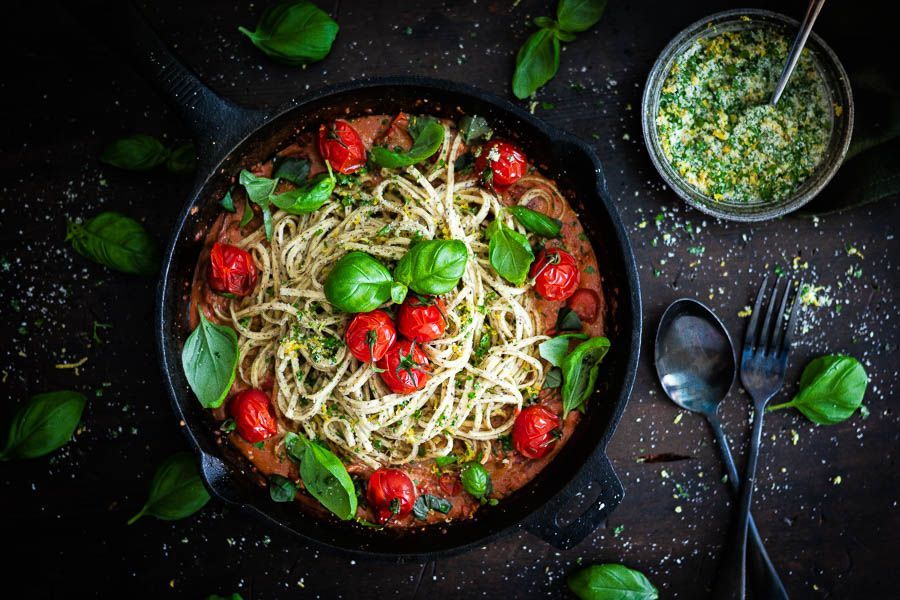 Tiktok feta pasta, maar nog lekkerder