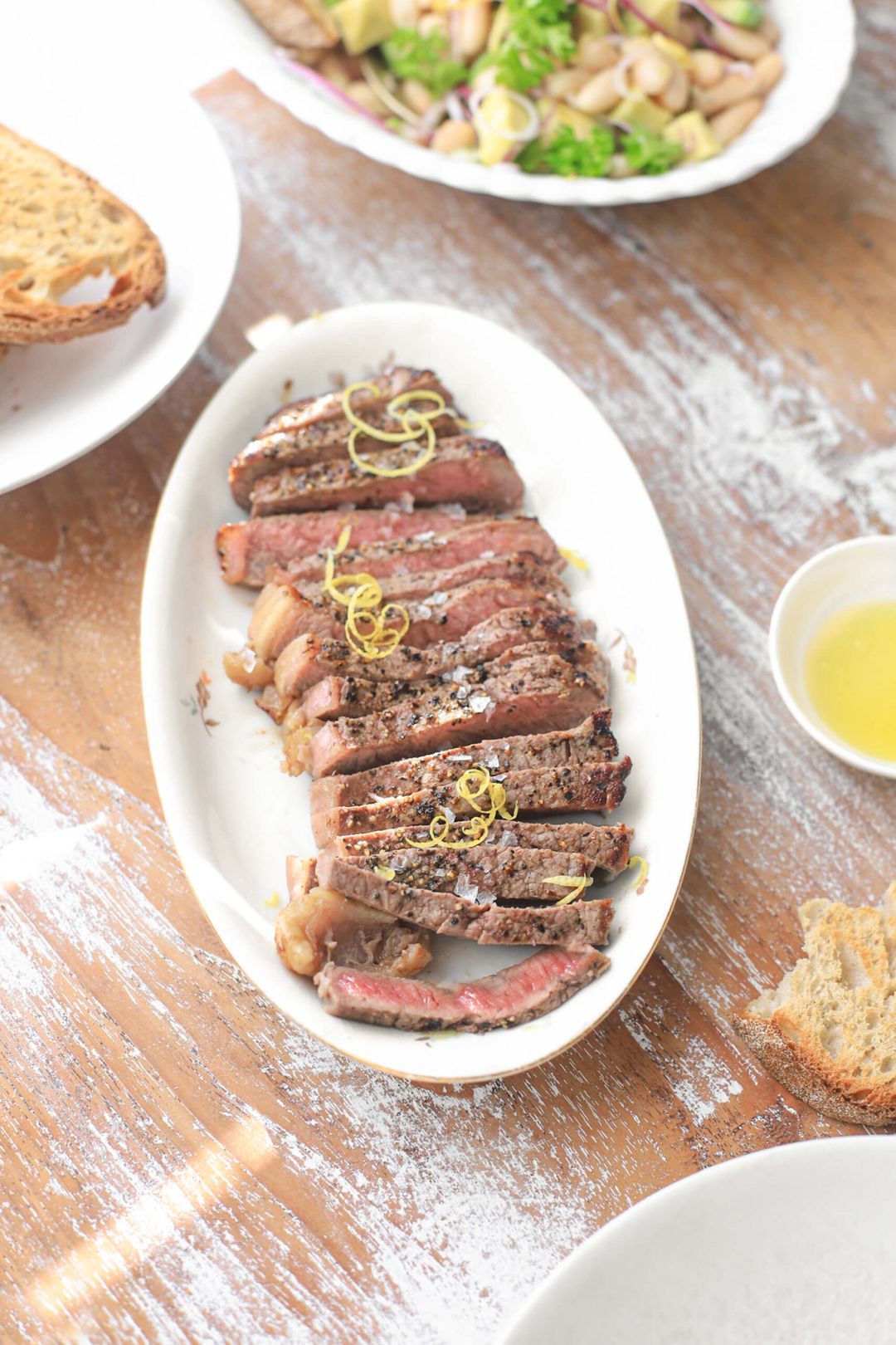 Perfect gebakken steak of entrecôte
