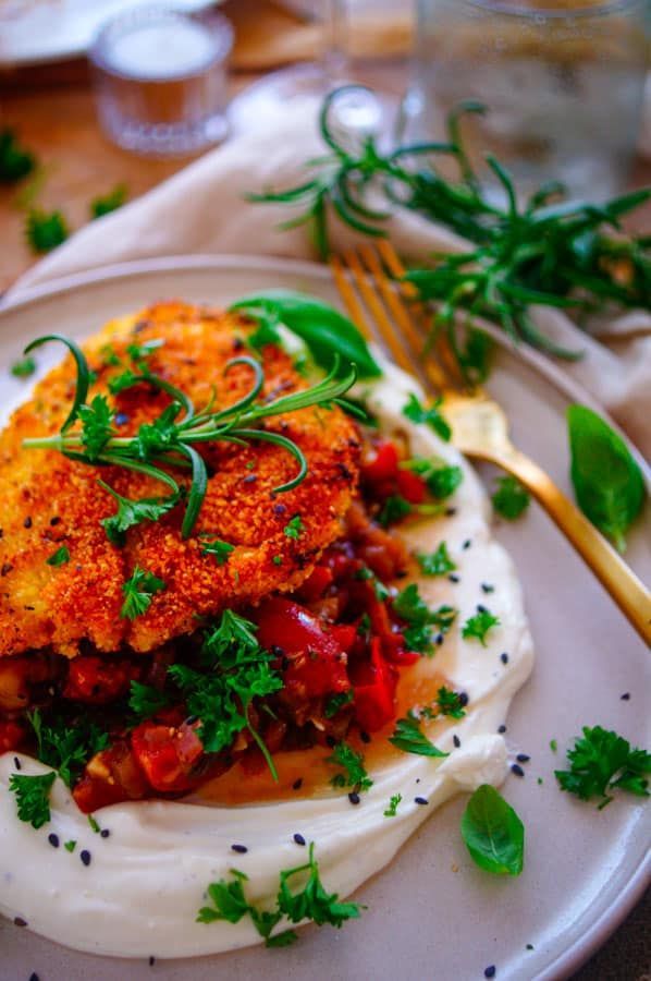 Italiaanse schnitzel met ratatouille