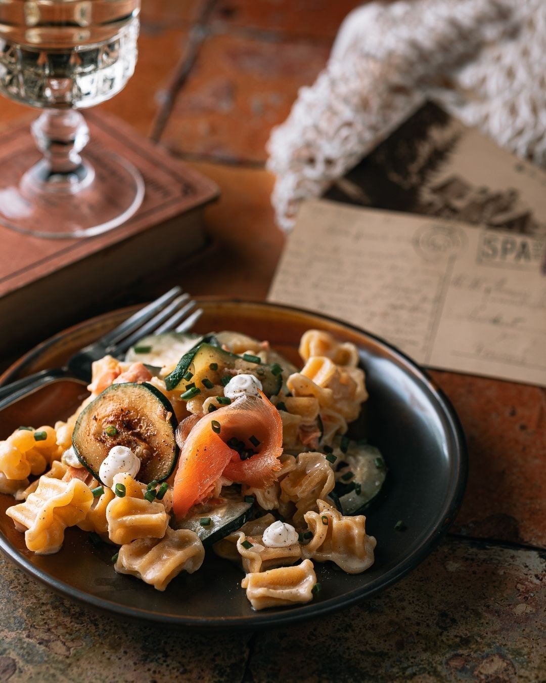 Piece of cake: pasta met zalm, courgette & roomkaas ⭐⭐⭐