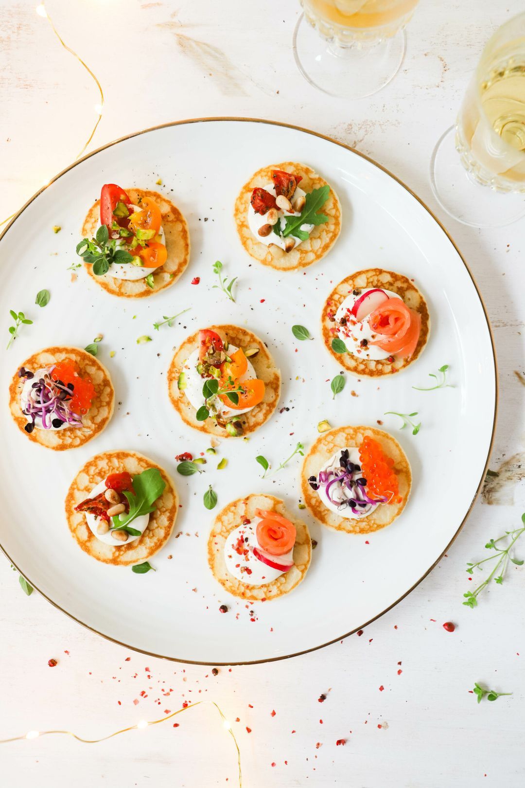 Blini’s met crème van boursin