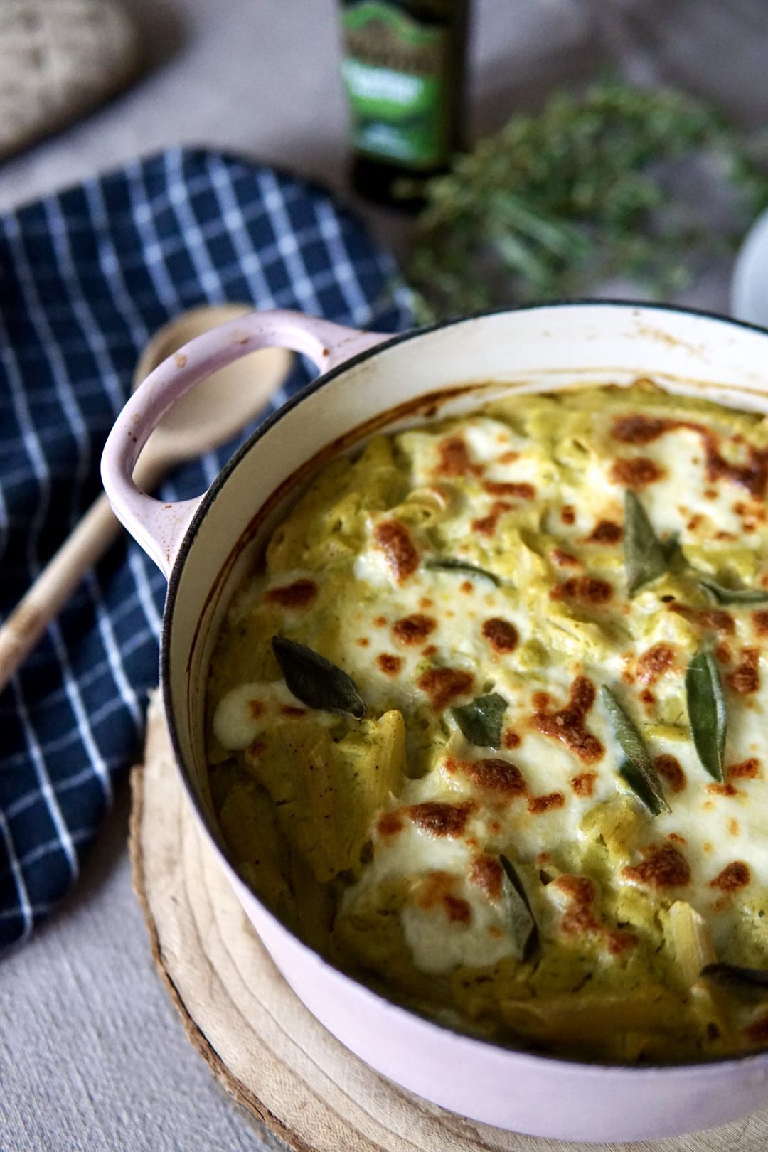 Comfort food uit de oven: soort van groene carbonara