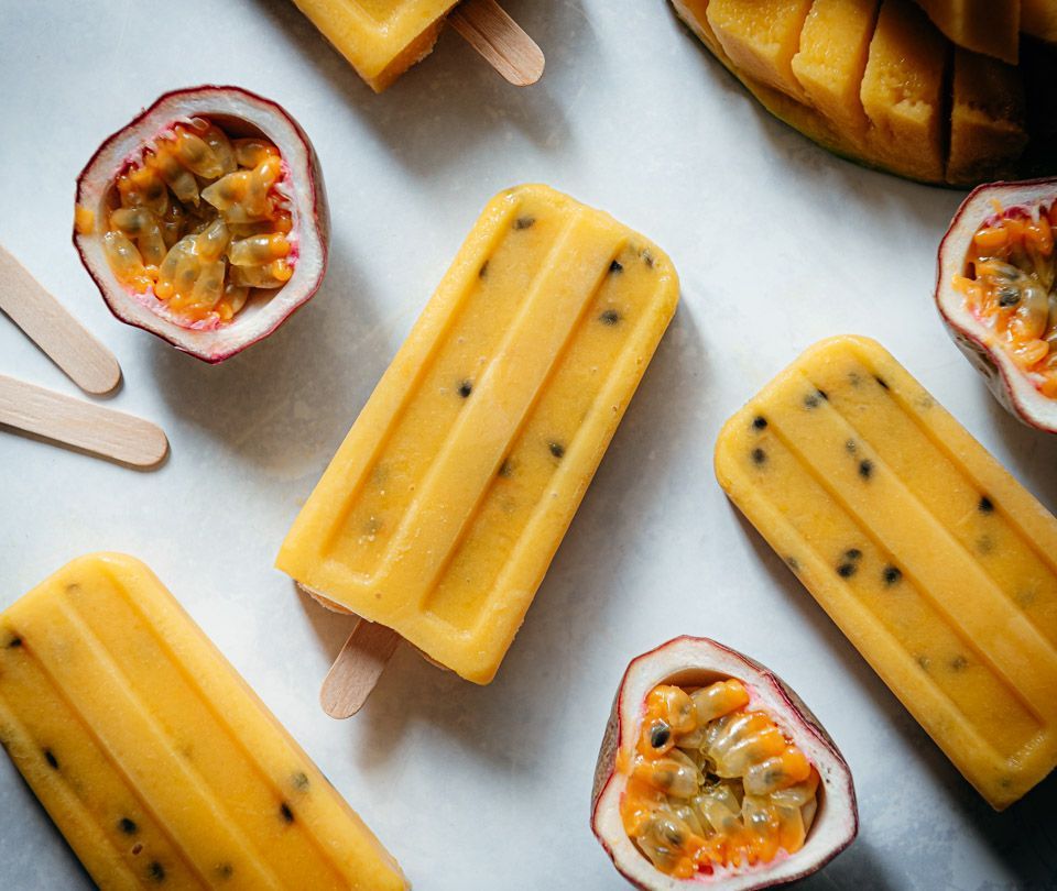 Mango passievrucht waterijsjes