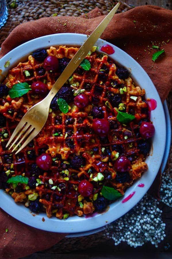 wentelteefjes uit de oven met wafels