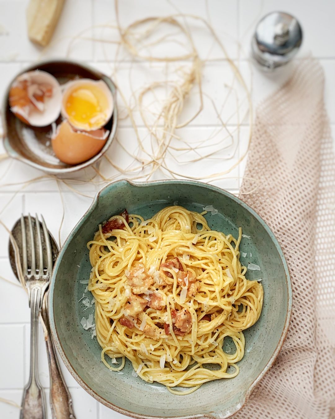 Spaghetti Rustica à la carbonara