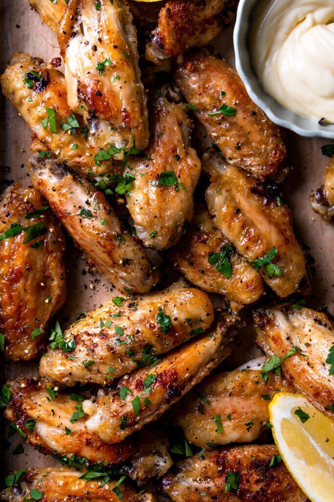 Chickenwings met zwarte peper en citroen