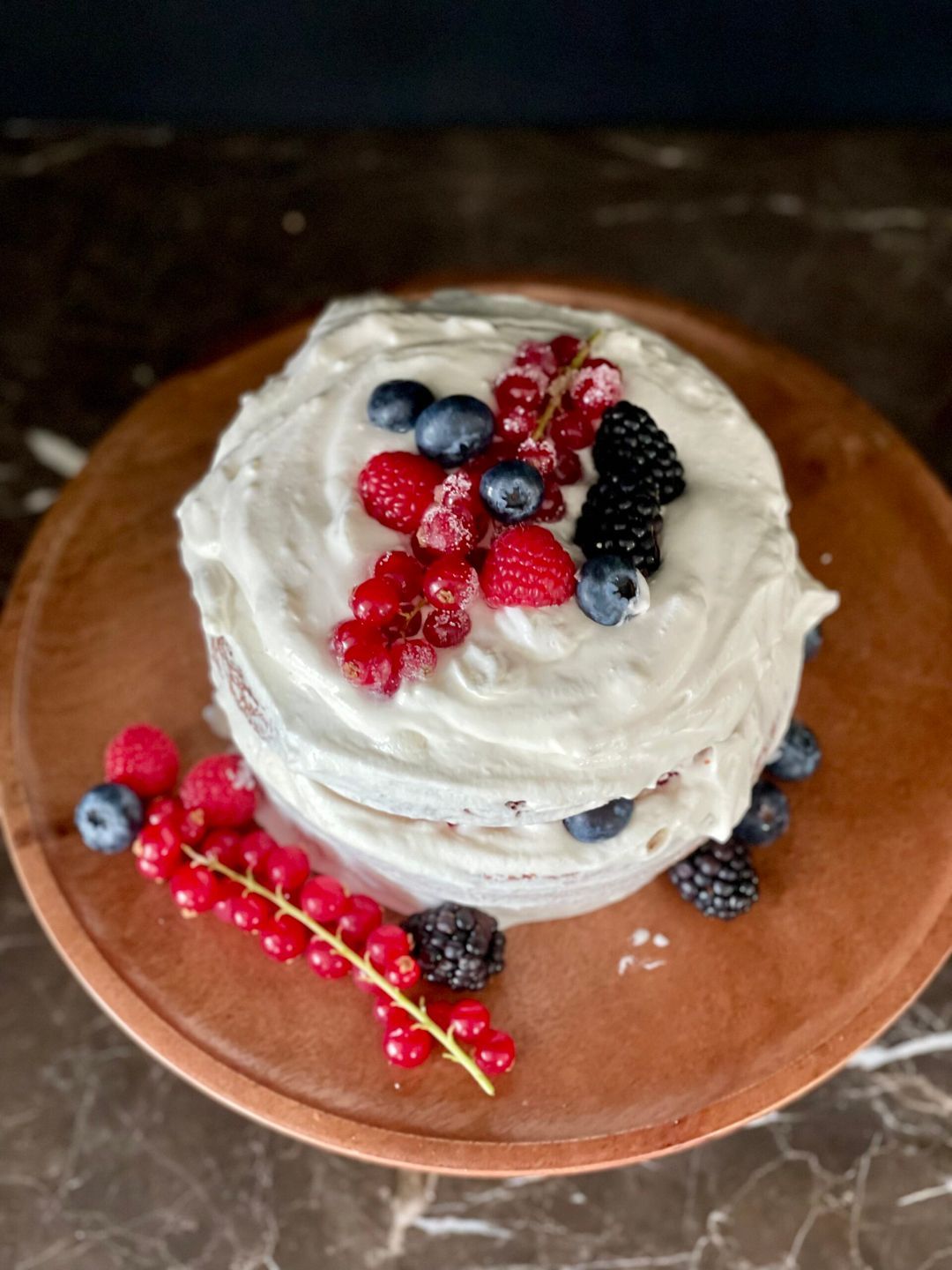 Naked cake met amandel en mascarpone