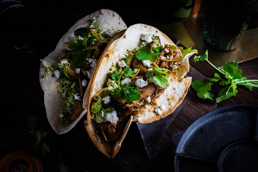 Kerst taco met pulled chicken - winters genieten