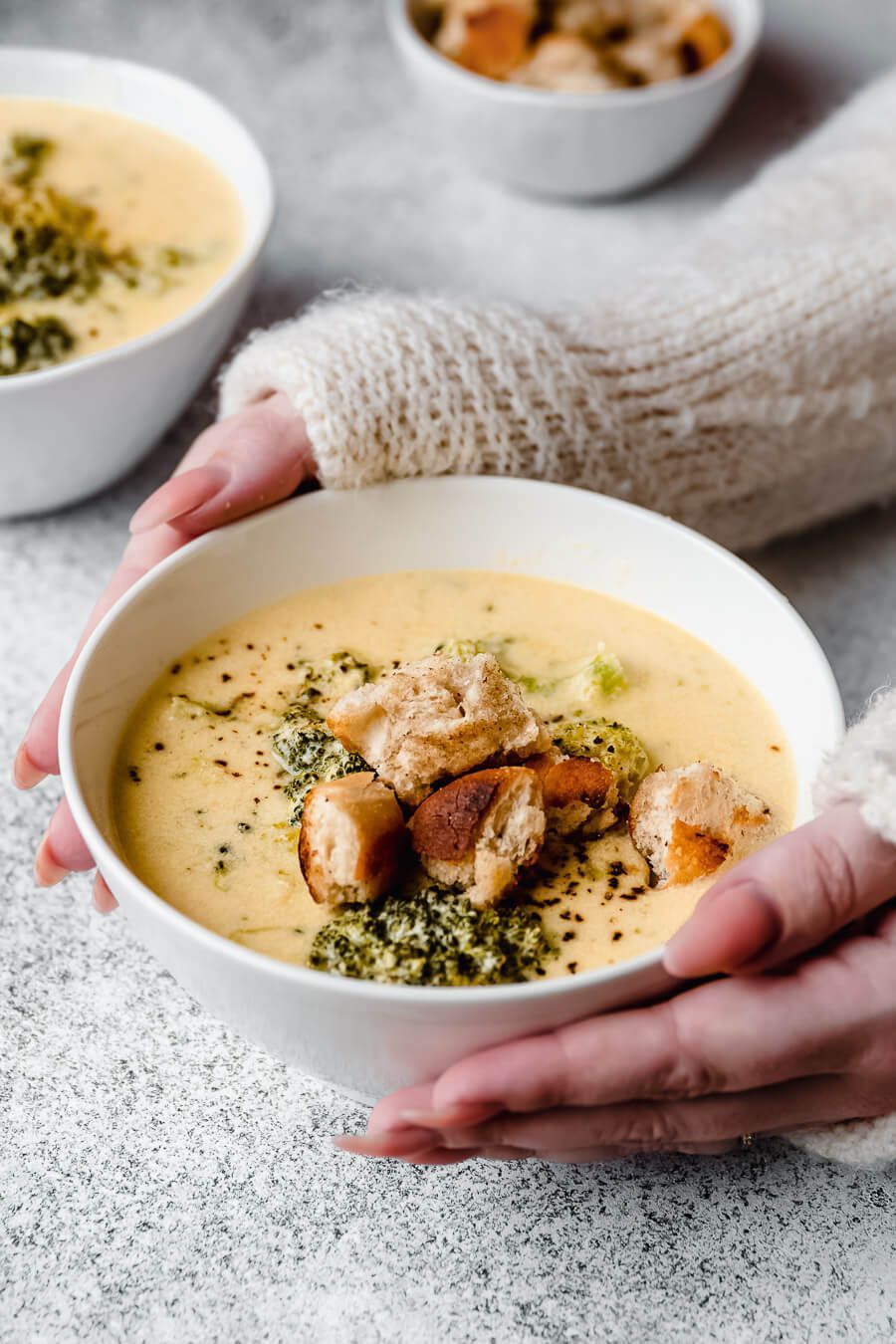 Broccoli cheddar soep