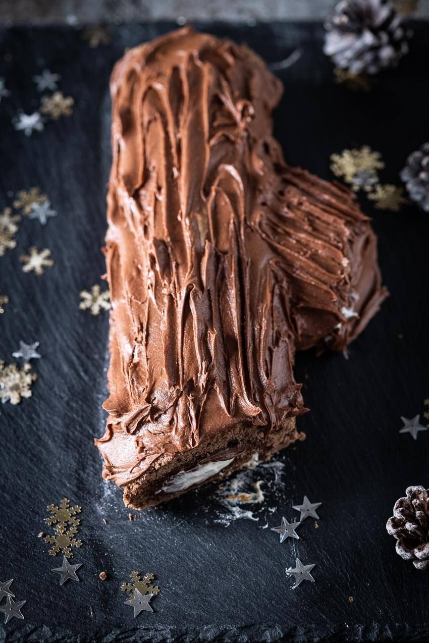 Feestelijke kerstboomstam