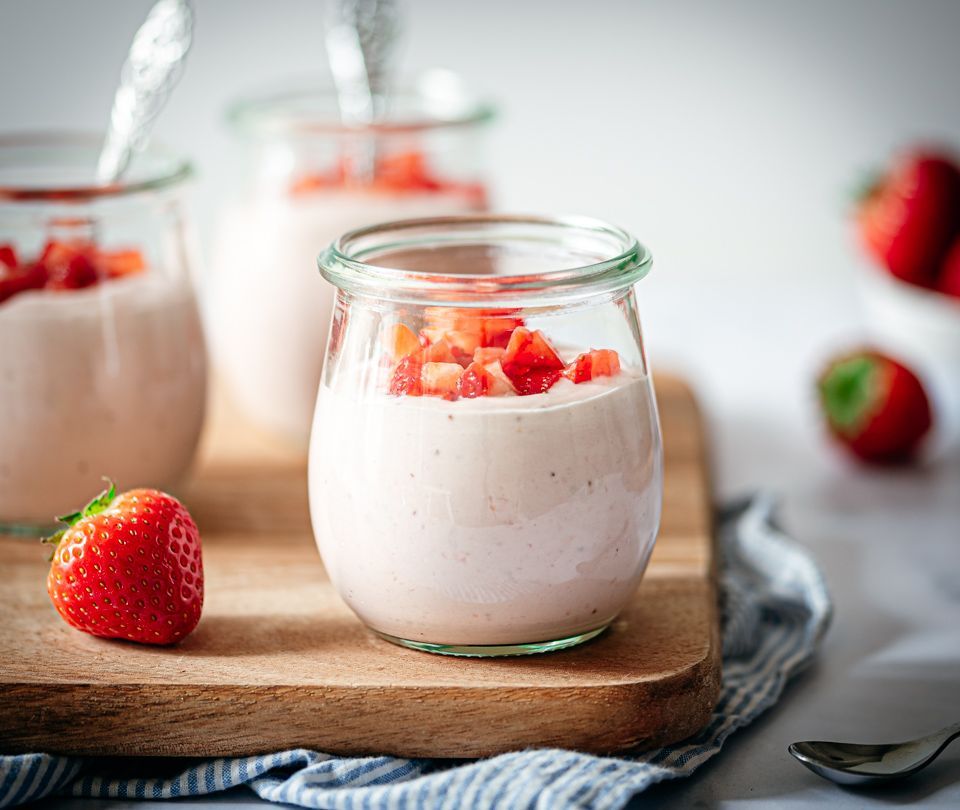 Aardbeienmousse