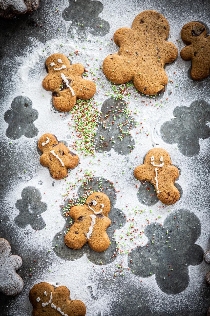 Gingerbread koekjes met chocola