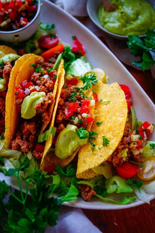 Taco met kip en guacamole