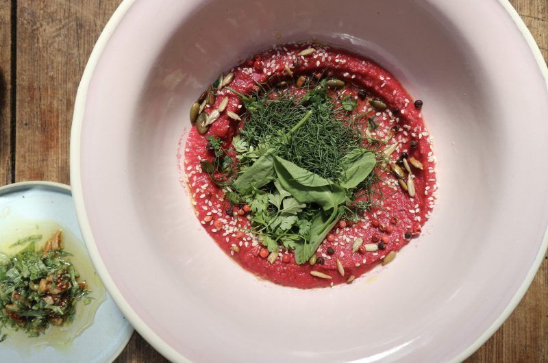 Zelf bietenhummus maken